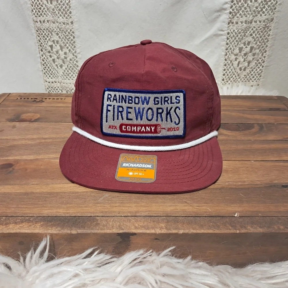 Rainbow Girls Fireworks Company Hat NWT